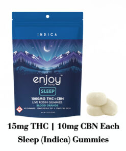 1000mg Deep Sleep THC+CBN Gummies | Indica